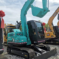 Excavatrice Kobelco Sk75 d'origine de haute qualité Excavatrice sur chenilles multifonctionnelle japonaise 7.5 tonnes à vendre