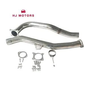 Stainless Steel Brushed Exhaust Downpipe For Subaru Impreza WRX Manual Model Down Pipe Exhaust for Cars