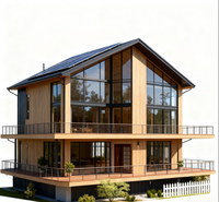 Maison modulaire préfabriquée en acier à faible coût et installation rapide pour villa moderne à usage domestique, avec solutions de chambre et d'appartement
