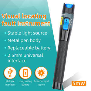 เครื่องทดสอบสายเคเบิลใยแก้วนำแสง5mW เครื่องตรวจจับความผิดเลเซอร์แสงสีแดงเครื่องติดตามตำแหน่ง1-5กม. ปากกาทดสอบไฟเบอร์ออปติก - Product Image 2