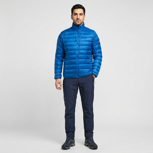 Breathable Winter Men's Puffer Jacket Warm <b>Canvas</b> Fabric Front Logo Stand Collar Casual - Product Image 1