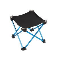 Tabouret pliant d'extérieur en alliage d'aluminium, banc carré multi-usage, petit siège pour camping, pique-nique, pêche, file d'attente, Mazar