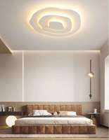 Plafonnier de chambre à coucher, design simple et moderne, créatif, lumière LED, design géométrique, style nordique, IP44, télécommande, acrylique