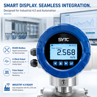 1.5 Inch DN40 Sanitary Electromagnetic Flow Meter | SS316L PFA or Ceramic Liner | Tri-clamp Hygienic Flowmeter for Milk Juice