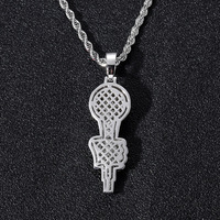 Collier Pendentif Torcheur Personnalisé en Or, Bijoux Hip Hop Iced Out CZ pour Hommes