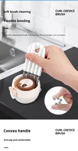 Hca25 PP Material multiusos taza rizada <span class=keywords><strong>tapa</strong></span> cepillo teclado espacio limpieza aire cojín peine botella <span class=keywords><strong>tapa</strong></span> ranura herramienta de limpieza - Product Image 6