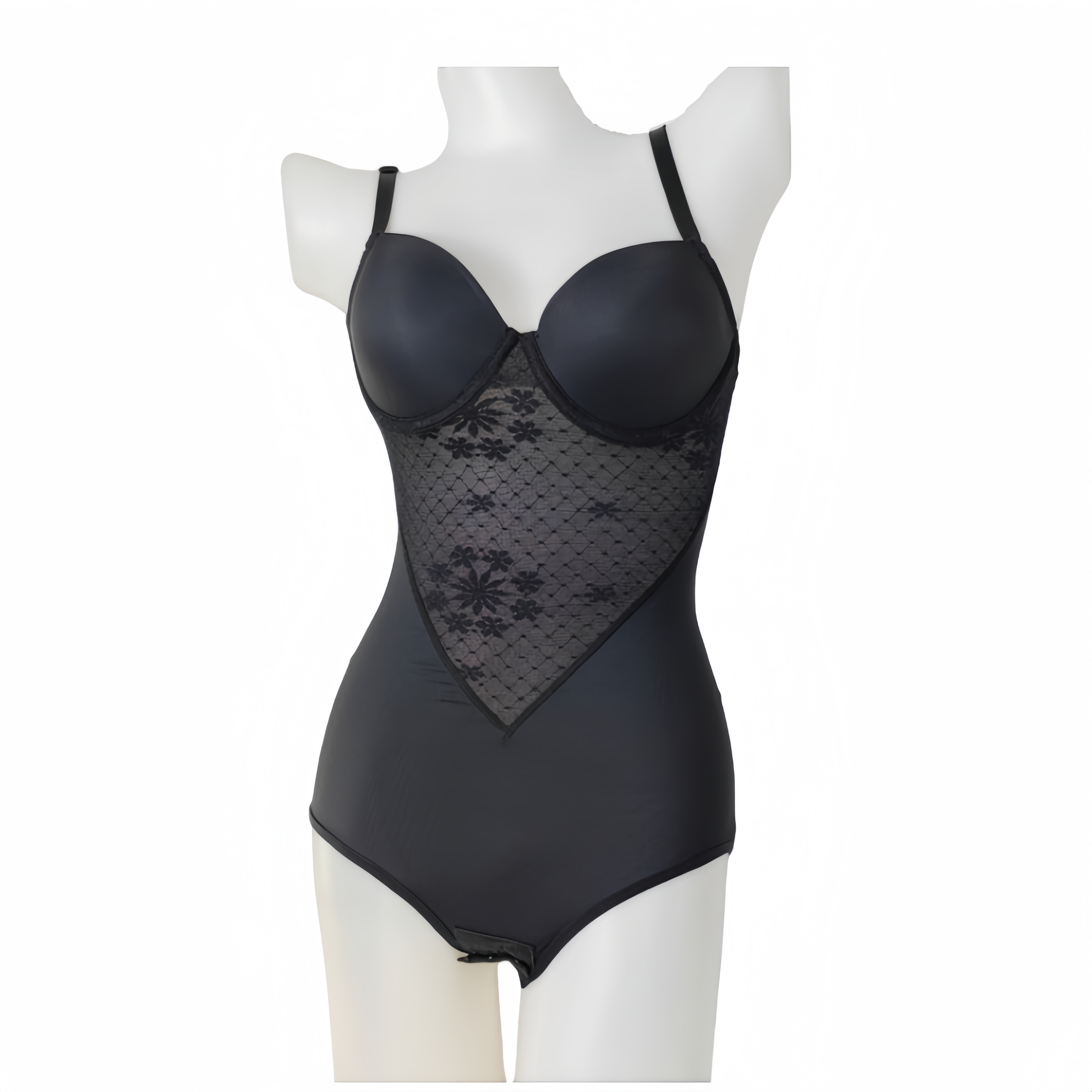 Tummy-Control Seamless Waist Trainer (2109-31): side profile showing zones and edge stability
