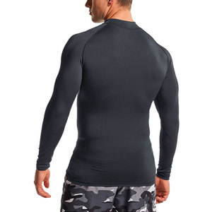 Rashguard d'entraînement personnalisé OEM, design sur mesure, pour hommes, coupe ajustée, fabriqué en usine, en vente en gros - Product Image 2