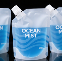 Sachet de recharge de liquide personnalisé emballage échantillon de crème pour le visage sachet de lotion crème contour des yeux pochette cosmétique à bec verseur debout
