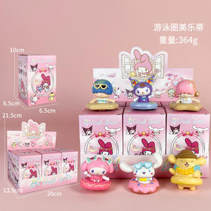 Caja Sorpresa con Figuras de Melody Durmiendo de 8-10 cm, Juguetes de PVC de Kuromi con Anillo de Natación, Unicornio de Sanrio, Decoración de Escritorio, Regalo para Niños - Product Image 6