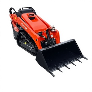 Chargeuse compacte sur chenilles SCL1000 noire, la plus performante, avec moteur diesel, pompe hydraulique, PLC et godet frontal, pour usage agricole - Product Image 1