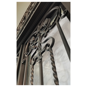 Porte d'Ingresso Principali in Ferro Battuto <span class=keywords><strong>su</strong></span> <span class=keywords><strong>Misura</strong></span> Basate <span class=keywords><strong>su</strong></span> Disegni, Porte d'Entrata per Case, Porta Esterna in Metallo - Product Image 6