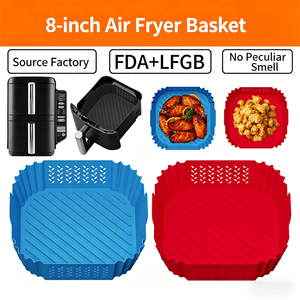 Los Más Vendidos de Fábrica: Bandejas Decorativas de Silicona para Freidora de Aire, Revestimientos Antiadherentes para Hornear - Product Image 6