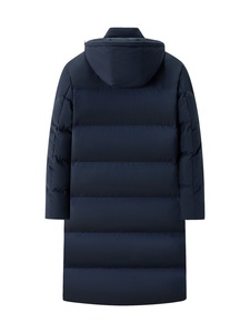 Veste bomber d'hiver longue jusqu'aux genoux à capuche rembourrée en coton avec fermeture éclair sur le devant Motif cœur Épaissi Streetwear pour hommes et femmes - Product Image 2