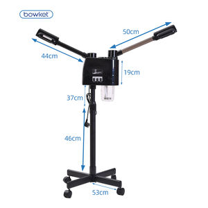 BOWKET, SPA portátil para el hogar, vaporizador Facial caliente para cara, Nasal eléctrico, sistema de ozono Nano Ionic <span class=keywords><strong>Mister</strong></span>, enchufe de EE. UU., uso doméstico en Hotel - Product Image 5