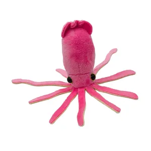 Nuevo lindo Animal marino juguete de peluche decoración de pecera muñeco de peluche personalizado 17cm Rosa rojo calamar juguete de peluche