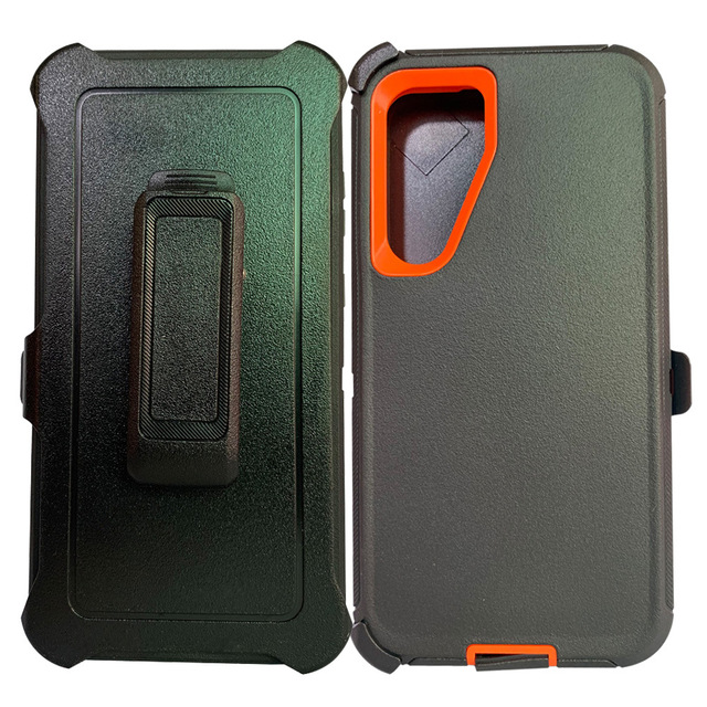 Rugged Shockproof Phone Case Anti-fall TPU+PC Heavy Duty Hybrid Armor Cover for Samsung Galaxy S24 Plus Ultra