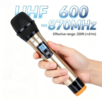 Mikrofon Nirkabel UHF Profesional JIN JUE UA-X3 Harga Pabrik, Ringan dan Portabel untuk Panggung, Karaoke, dan Pengajaran