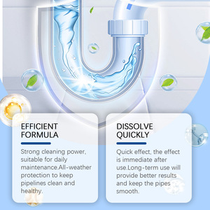 Drenaje de piso de inodoro <span class=keywords><strong>JUE</strong></span> FISH, desagüe de cocina, Eliminación de bloqueos de grasa, polvo de limpieza de dragado de tubería - Product Image 3