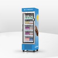 Máquina Expendedora de Helados ZhiGou Tech, Autoservicio, Pantalla Táctil, Compresor de Refrigeración, Gestión Basada en la Nube, Monitoreo Remoto, SDK