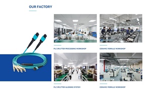 Boîtier de panneau de câble à fibre optique compact SpeedyFiberTX, connecteurs LC/SC, gaine OFNR/LSZH, modèle M4DXRBSCLC-002M Aqua pour câble - Product Image 3