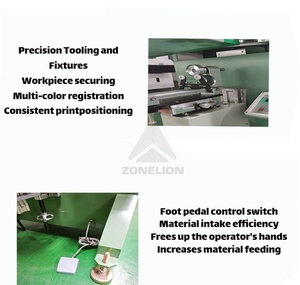 Semi Automatic Round Bottle Screen Printing Machine for Cosmetic Packaging Cup Tube Plastic Product Printing