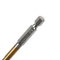 Foret hélicoïdal HSS haute vitesse FEIDA, plaqué titane, diamètre 1mm-5mm, tige hexagonale M2 en acier inoxydable pour matériaux durcis