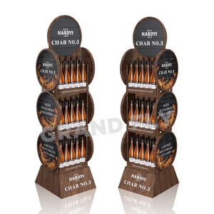 Tùy Chỉnh Thân Thiện Với Môi Khuyến Mãi Tông Rượu Whisky Bia Hiển Thị Đứng Giá Cho Rượu Cửa Hàng Bán Lẻ Chai Hình Dạng Lưu Trữ Đứng - Product Image 1