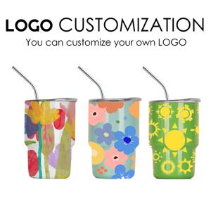 Mini gobelets personnalisés avec logo, verre à shot par sublimation avec couvercle à paille, gobelet à vin isolé sous vide <span class=keywords><strong>de</strong></span> 3 oz pour <span class=keywords><strong>whisky</strong></span> et vodka - Product Image 5