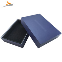 Boîte de papier d'emballage d'attaches de ceinture en cuir de base et de couvercle rigide de luxe personnalisé pour ceinture pour hommes