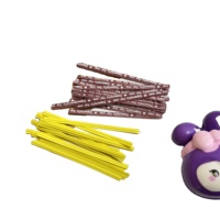 Attaches en papier kraft souples et pliables Fanxing de 4 mm de largeur et 10 cm de longueur pour emballer des bonbons, du chocolat, des cadeaux, des décorations de fête