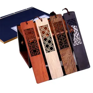 Marcapáginas de madera antigua con diseños personalizados hechos a mano para manualidades
