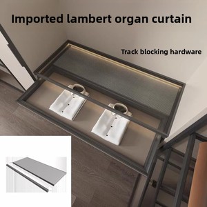 Rideau à rail dissimulé transparent <span class=keywords><strong>Lambert</strong></span> importé d'Italie pour vitrine avec boîte de rangement dissimulée pour bijoux - Product Image 2