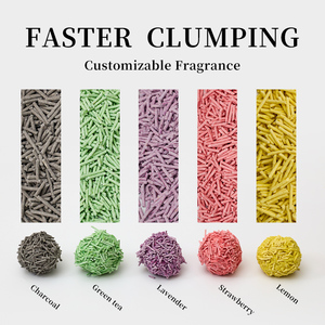 Usine En Gros 6L Multiple Parfum Haricot Caillé Chat Sable Déodorant Rapide Agglutinant Plante Tofu Chat Litière Sable 2.5kg - Product Image 2