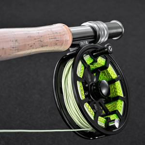 Nouvelle précision CNC usiné en alliage d'aluminium moulinet <span class=keywords><strong>de</strong></span> pêche à la mouche grande <span class=keywords><strong>tonnelle</strong></span> 3/4 5/6 7/8 pour rivière lac pêche en plein air main gauche - Product Image 4