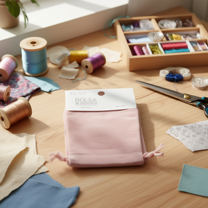 Borsa in Velluto 10x13 Cm Rosa 2 Pezzi - Product Image 1