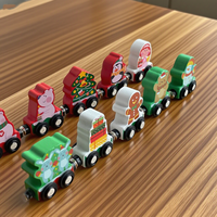 Produits de dropshipping 2026 : Ensemble de décoration mini-train en bois, ornement bonhomme de neige pour fête de Noël, cadeau, service de sourcing domestique en Chine