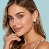 Nouvelles boucles d'oreilles créoles tendance en argent sterling 925 plaqué or, trèfle à quatre feuilles, moissanite couleur D VVS, pour femme, anniversaire