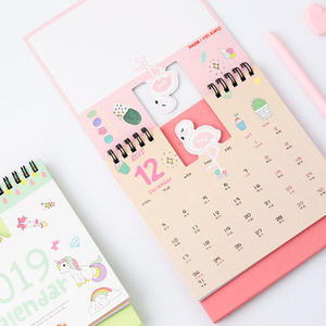 2025 Custom Size Desk Printing Calendars Economical Branded Giveaways Low-Cost Cardboard Custom Logo Clock
