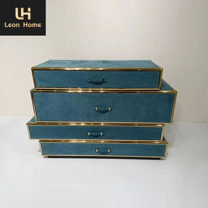 Italian Design High Quality Elegant Green Horsehair Leather Entrance <strong>Table</strong> Luxury <strong>Console</strong> <strong>Table</strong> <strong>with</strong> <strong>Drawer</strong> - Product Image 4