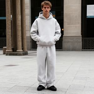 Hochwertige Blanko-Trainingsanzüge Schwergewichtige Herren-Oversize-Hoodies und Jogginghosen Maßgeschneiderte Baggy-Trainingsanzüge für Männer - Product Image 5