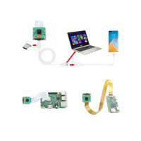 Taidacent AF/FF 5MP USB CSI UVC kamera modülü kurulu RPI ahududu PI 2 3B + 4 sıfır W hq noir 1080P 720P Video kamerası
