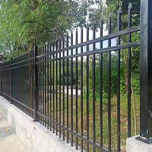 سياج حديقة معدني أسود مخصص بالجملة مقاس 6 × 8 أقدام، مقاوم للصدأ، من الفولاذ المجلفن والألومنيوم، صديق للبيئة ومقاوم للماء - Product Image 3