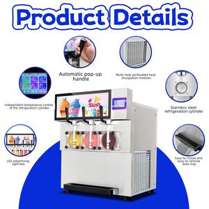 Machine à Slush Commerciale à 3 Réservoirs en Acier Inoxydable, <span class=keywords><strong>Prix</strong></span> Direct Usine, pour Restaurants, Bars et Hôtels - Product Image 6