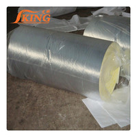 ISOKING Rouleau d'isolation en laine de verre pour toiture 32 kg 50 mm Qualité CE avec feuille d'aluminium