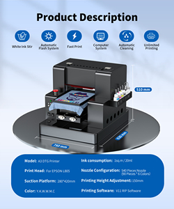 NUEVA Impresora de Tamaño A3 con Mantenimiento Automático, Impresora de Inyección de Tinta para Impresión Directa en Prendas, Impresora L805 - Product Image 3