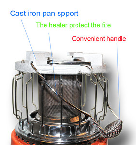 Chauffage et cuisinière à gaz portables 2-en-1 pour l'extérieur, réchaud de pêche, vente chaude au Moyen-Orient, usage domestique, prix abordable, montage facile - Product Image 3