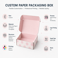 Boîte d'emballage en papier personnalisée, boîte pliante, boîte à courrier, boîte cadeau rigide avec impression de logo, fabricant OEM ODM