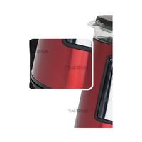 Bouilloire électrique sans fil à double paroi en verre de 1,7 L avec théière, 1500 W, fonction maintien au chaud, base rotative à 360°, utilisation domestique manuelle