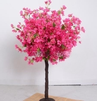 Arbres à fleurs artificielles en bois véritable de différentes tailles et de haute qualité pour la décoration de mariage à la maison